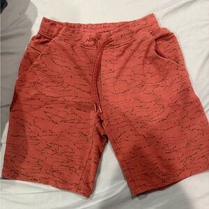 Lululemon Men's Red Patterned Shorts